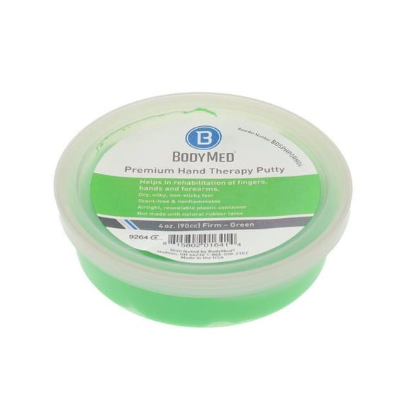 BodyMed Premium Hand Therapy Putty, Green, 4 Oz., Firm, Strengthening Therapy Putty for Physical Rehabilitation