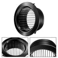 thumbnail image 6 of ABS Round Exhaust Ventilation Port Straight Lobe Black 100mm 125mm 150mm 200mm, 6 of 8