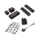 thumbnail image 5 of Red de equipaje de repuesto para decoración de techo de coche RC, juego de almacenamiento de equipaje rígido para 1/10 negro, 5 of 9