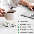 thumbnail image 3 of Teal Starfish Coastal Coasters Set of 4, Absorbent Coasters for Drinks, Vintage Summer Beach Nautical Coaster for Desk Coffee Table Protection, Home Decor House Warming Gifts 4", 3 of 8