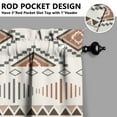 thumbnail image 5 of Kitchen Curtains 36 Inch Short - 3 Panel Set, Rod Pocket Window Curtain, Boho Floral Tribal Style, 100% Polyester for Farmhouse, Kitchen, Cafe, Bedroom, Easy Wash, 5 of 6