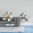 thumbnail image 2 of Figura de escritorio esférica con forma de búho. Figura de animal artificial hecha de resina de vidrio. Ideal para estantería, oficina, decoración del, 2 of 8