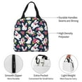 thumbnail image 4 of Lunch Box Bag for Women Men, Bohemian Smile Cute Rabbit Flower Insulated Lunch Bag Cooler Bag, Large Capacity Leakproof Reusable Lunch Tote for Work Office Picnic Travel, 4 of 7