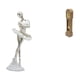thumbnail image 1 of Escultura De Figura De Bailarina Elegante Con Reloj De Pie En Miniatura, Adorno De Arte Moderno Creativo Para Dormitorio, Chimenea, Entrada De Oficina, Decoración De Sala De Estar, Modelo, 1 of 8
