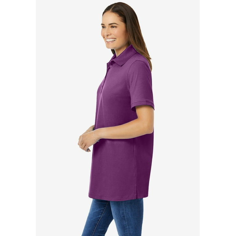 walmart women's plus size polo shirts