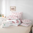 thumbnail image 6 of Manfei Cute Snowman 7-Piece Twin Bedding,Happy Christmas Bedding Comforter Set,Xmas Reversible, 6 of 7