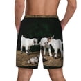 thumbnail image 4 of Balery Cute Goat Baby Mens Swim Trunks Swim Shorts for Men Quick Dry Inseam Beach Shorts with Compression Liner Pocket-Medium, 4 of 9