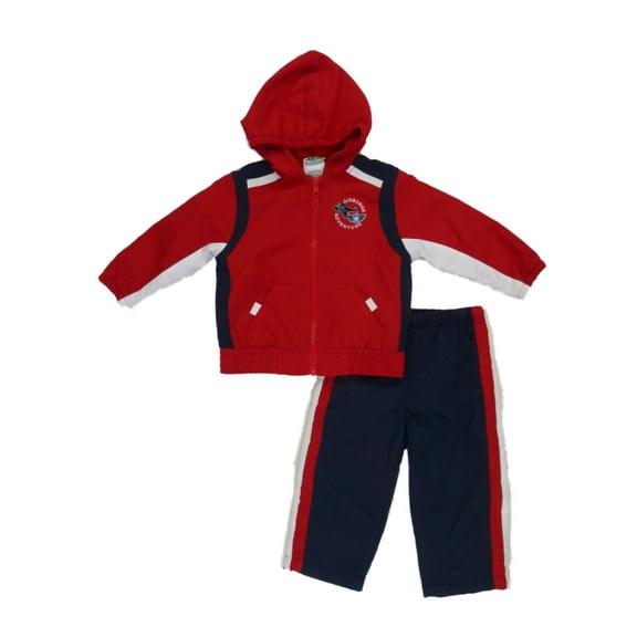 Al & Ray Infant Boys Red Airborne Adventure Jacket & Pants Track Suit Set 18m