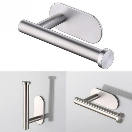 Paper Towel Holder, Wall Mounted Metal Paper Towel Holder, Roll Organizer for Kitchen, Bathroom, Craft Room, Set of 1, Stainless