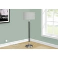 thumbnail image 1 of Monarch Specialties Lighting, 60"h, Floor Lamp, Nickel Metal, Grey Shade, Contemporary, 1 of 3