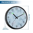 thumbnail image 3 of Voice Activated Clock with Glow Light 12 Inch Large Silent Wall Clock Battery Operated for Home Decor Pastel Blue Bows and Dots, 3 of 8