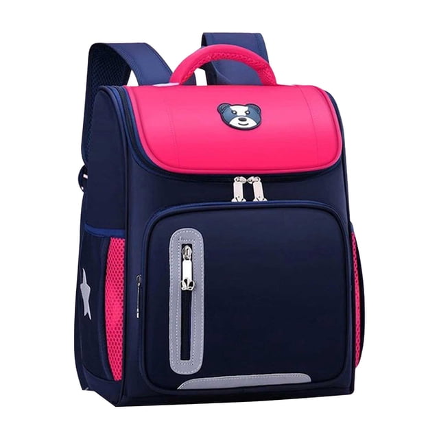 Xihbxyly Mochila para Primaria, Bolsa de Poliéster de Gran Capacidad, Diseño de Tela Fácil de Limpiar, Correas de Hombro con Soporte, Ideal para Excursiones de Un Día a Preescolar y Primaria, Ideal p