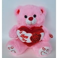 thumbnail image 2 of 11" Musical Valentine Bear Pink with I Love You Heart, 2 of 2