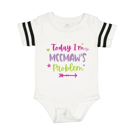 

Inktastic Child Funny Today Im Meemaws Problem Gift Baby Girl Bodysuit