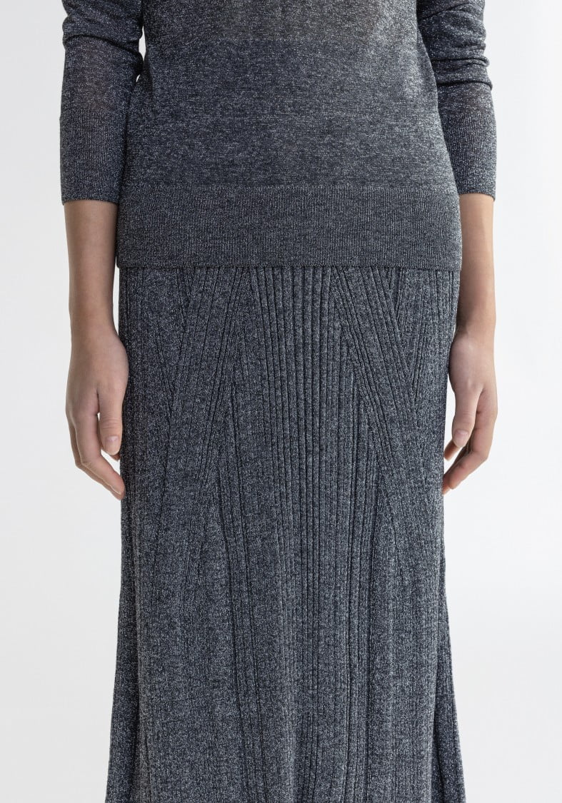 スカート Aeron Mossy - Sparkly Ribbed Midi Skirt Aeron Mossy - Sparkly Ribbed Midi Skirt (Women's) - Walmart.com