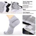 thumbnail image 3 of COOPLUS Mens Socks Ankle Socks for Mens Low Cut Cushioned Breathable Socks 6 Pairs, 3 of 13