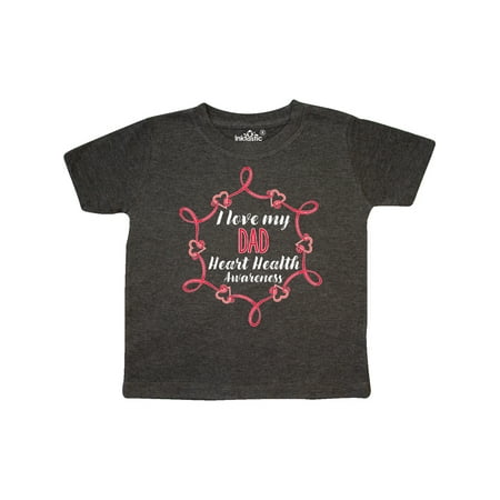 

Inktastic I Love My Dad Heart Health Awareness Gift Toddler Boy or Toddler Girl T-Shirt
