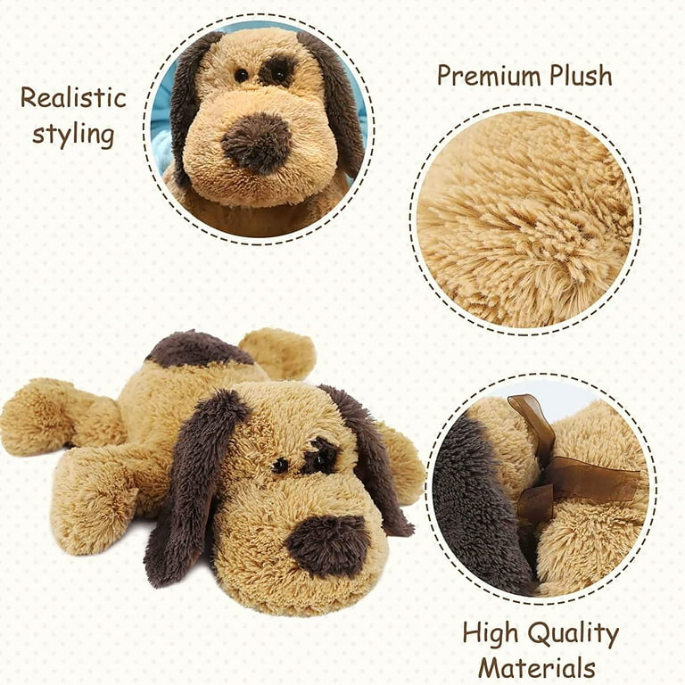 WEIGEDU 20 inch Floppy Dog Puppy Stuffed Animals Plush Toys Birthday Bedtime Gift for Kids Boys Girls