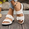 thumbnail image 7 of Jamicy Wedge Slippers for Women Dressy Slip On Comfortable Summer Breathable Shoes Floral Platform Slides for Casual Walking, 7 of 7