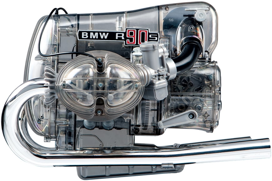 BMW R/90-S Flat Twin Engine Model Kit with Collector's Manual