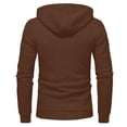 thumbnail image 4 of Gubotare Teen Boys Zip up Hoodies Plain Thick Cargo Hoodie Sweatshirts Youth Kids Fleece Warm Jacket Outwear with Pockets (Coffee, 16-17 Years), 4 of 5