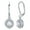 White Gold, variant on Cate & Chloe Juliana 18k Rose Gold Plated Halo Drop Earrings with Simulated Diamond for Women