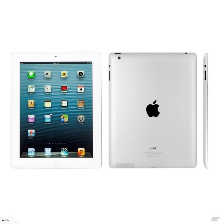 Apple iPad 4 (Wi-Fi + Cellular, 16GB) - White (Scratch and Dent 