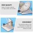 thumbnail image 5 of LANFENG Clocks 2pcs Sundial Wooden Scientific Models Sundial Desktop Ornaments, 5 of 9