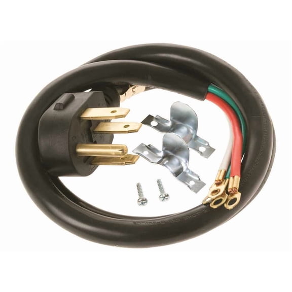 GE Consumer & Industrial WX09X10035DS 4 ft. 4-Prong 40 Amp Range Cord Black