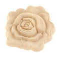 thumbnail image 6 of 4 Pieces Wood Carved Applique Figurine Onlay Rose Flower Carving Woodcarving Door Decoration Ornament , Dia.2.76inch, 6 of 9