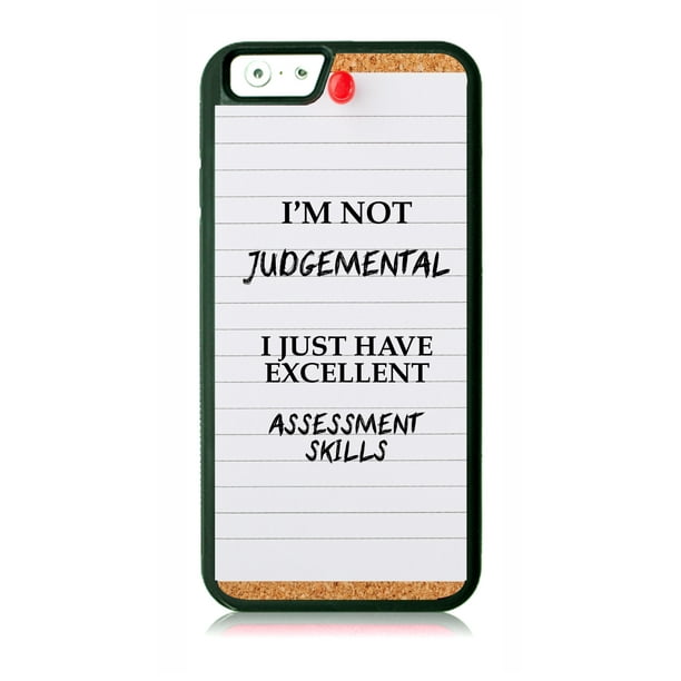 I'm Not Judgemental Funny Quote Black Rubber Case for the Apple iPhone 7 / iPhone 8 - iPhone 7 Accessories - iPhone 8 Accessories I'm Not Judgemental Funny Quote Black Rubber Case for the Apple iPhone 7 / iPhone 8 - iPhone 7 Accessories - iPhone 8 Accessories