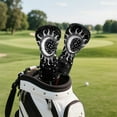thumbnail image 5 of Yuyamidu Sun and Moon Golf Head Covers for Driver Fairway Woods Hybrid Headcovers PU Leather Golf Club Head Cover Black Golf Club Covers, 5 of 8