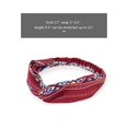 thumbnail image 3 of Coolmade 6 Pack Womens Headbands for Work Non Slip Boho Headbands Vintage Flower Printed Criss Cross Elastic Head Wrap Twisted Cute Hair Accessories, 3 of 7