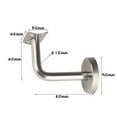 thumbnail image 2 of tooloflife Handrail Brackets Stair Handrail Bannister Rail Brackets Home Decoration 60mm-100mm Silver, 2 of 3