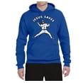 thumbnail image 2 of Wild Bobby, Jesus Saves Baseball Pitcher Reliever, Inspirational/Christian, Unisex Graphic Hoodie Sweatshirt, Royal, Large, 2 of 3