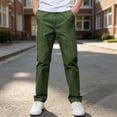 thumbnail image 2 of Nugftut Pants for Boys Dressy Pants Straight Fit Pants Versatile Dress Casual Pants School Formal Daily Occasions Sizes 15-16, 2 of 9