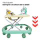 thumbnail image 3 of Andadera para Bebés The Baby Shop con llantas de gel y juguetero Verde -, 3 of 7