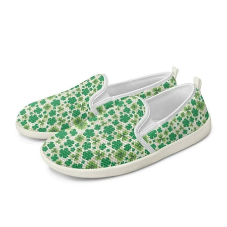 FUIALDOLG Women s St. Patrick s Day Wide Loafers Shoes Cute Dressy Shoes Ladies Comfort Slip Ons Work Shoes Classic Penny Loafers for Women Fashion Driving Shoes