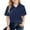 Navy#033, variant on LTTVQM Junior Girls Polo Uniform Shirts School Black Short Sleeve Uniform Top Casual Button Down Uniform Shirts 2025 New with Collar Golf Polo Shirts Lightweight Blouse Black 11-12 Years