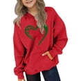 thumbnail image 2 of Sweatshirt for Kids Cute Printed Long Sleeves Hoodies Casual Crew Neck Fall Winter Pullover Tops Clothes Comfy Jumper School Warm Girl Sweatshirts, 2 of 5