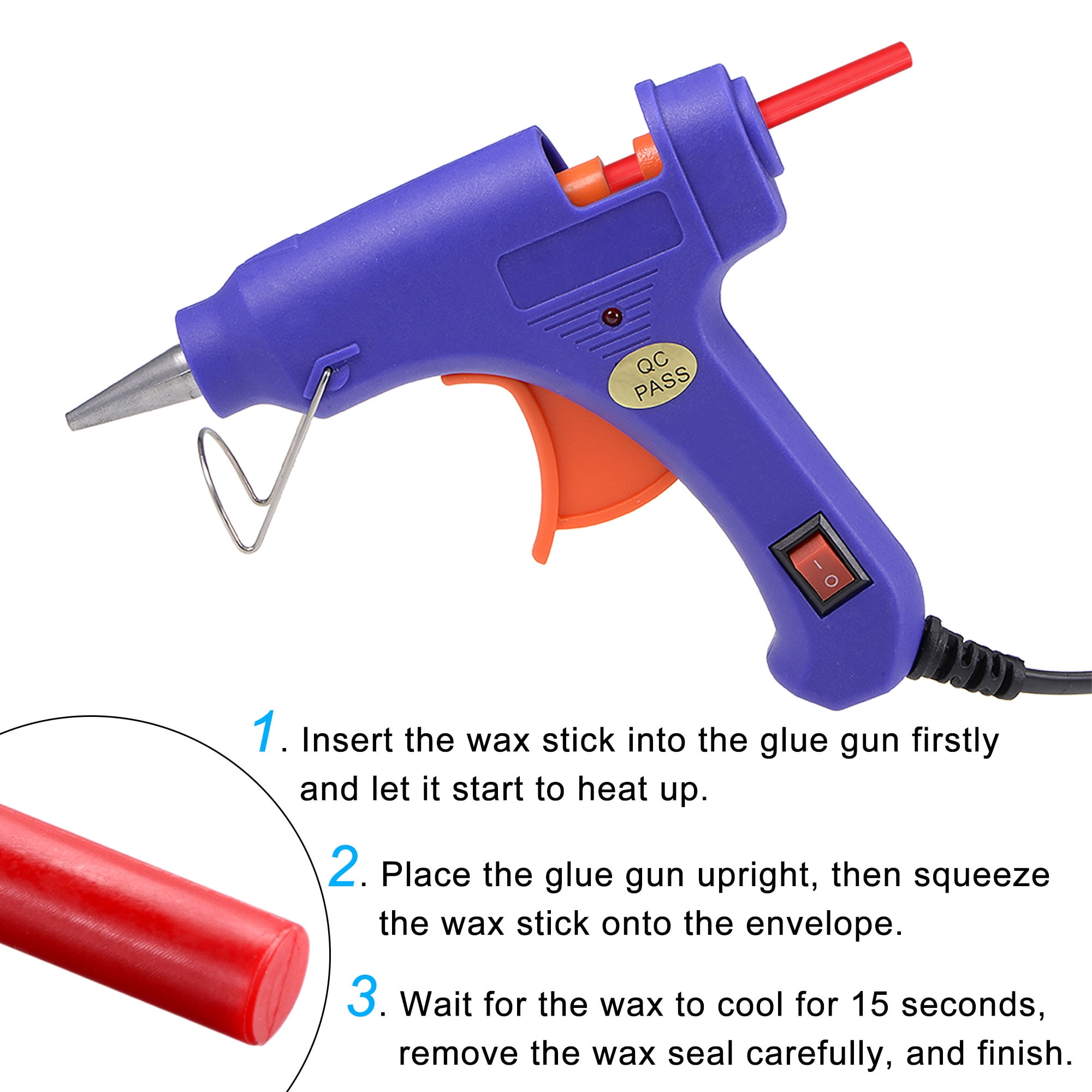 Round Wickless Sealing Wax Stick for Hot Glue Gun : Pearlescent