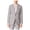 Grey - lightgrey2, variant on Mens Heathered Two Button Blazer Jacket, Grey, 38 Regular
