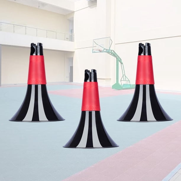 3 Uds Marcador de Entrenamiento Poste de Señal de Fútbol Empalmable, Banderas de Conos de Tráfico Conos de Entrenamiento de Fútbol para Juegos de Baoblaze conos de entrenamiento deportivo