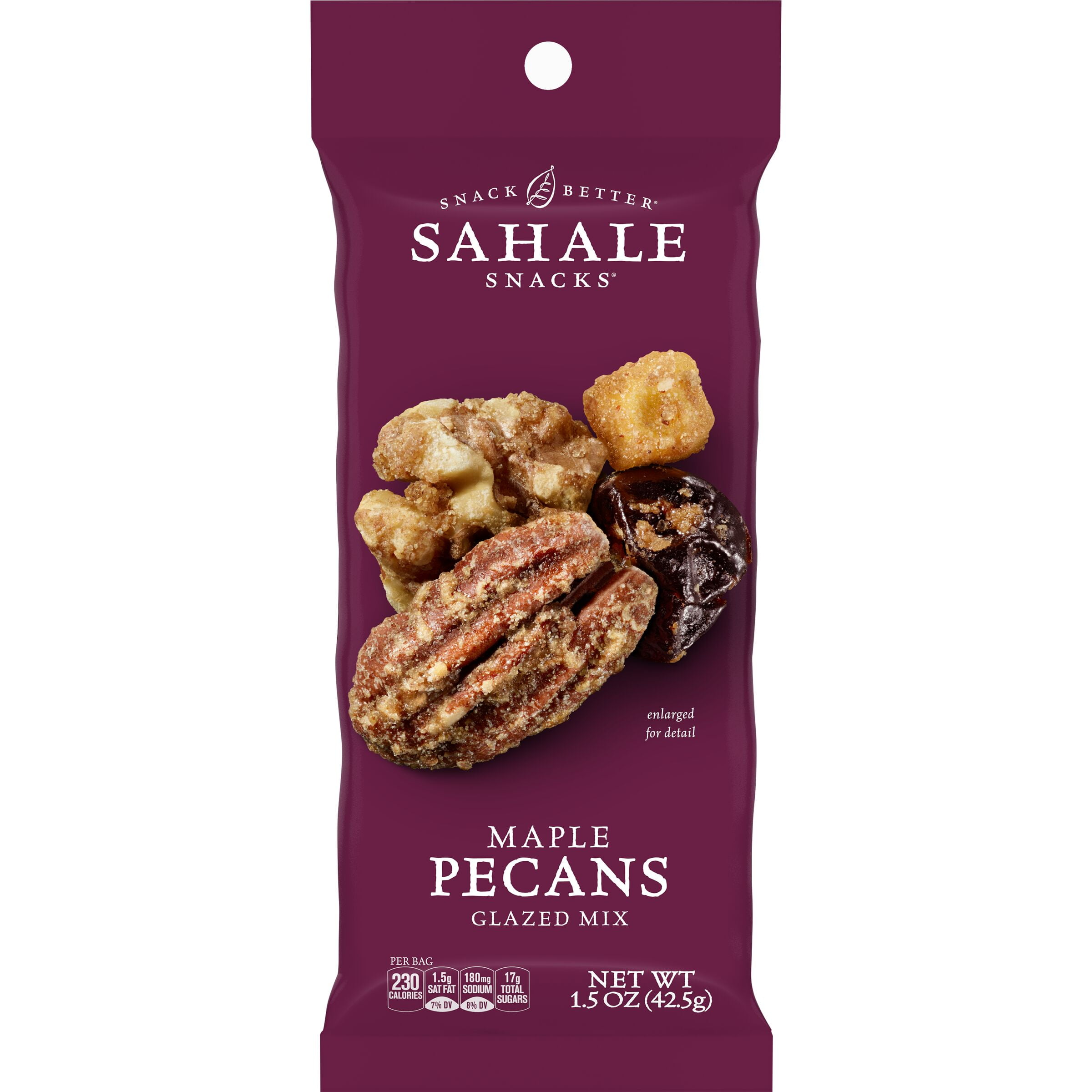 Sahale Snacks Maple Pecans Glazed Mix, 1.5 Ounces (Pack of 18)