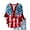 Z5-Multicolor, variant on Frostluinai 2025 Patriotic Shirt Womens 3/4 Ruffle Sleeve Henley Shirts Independence Day Graphic Party Tops Trendy Stars Striped Tees