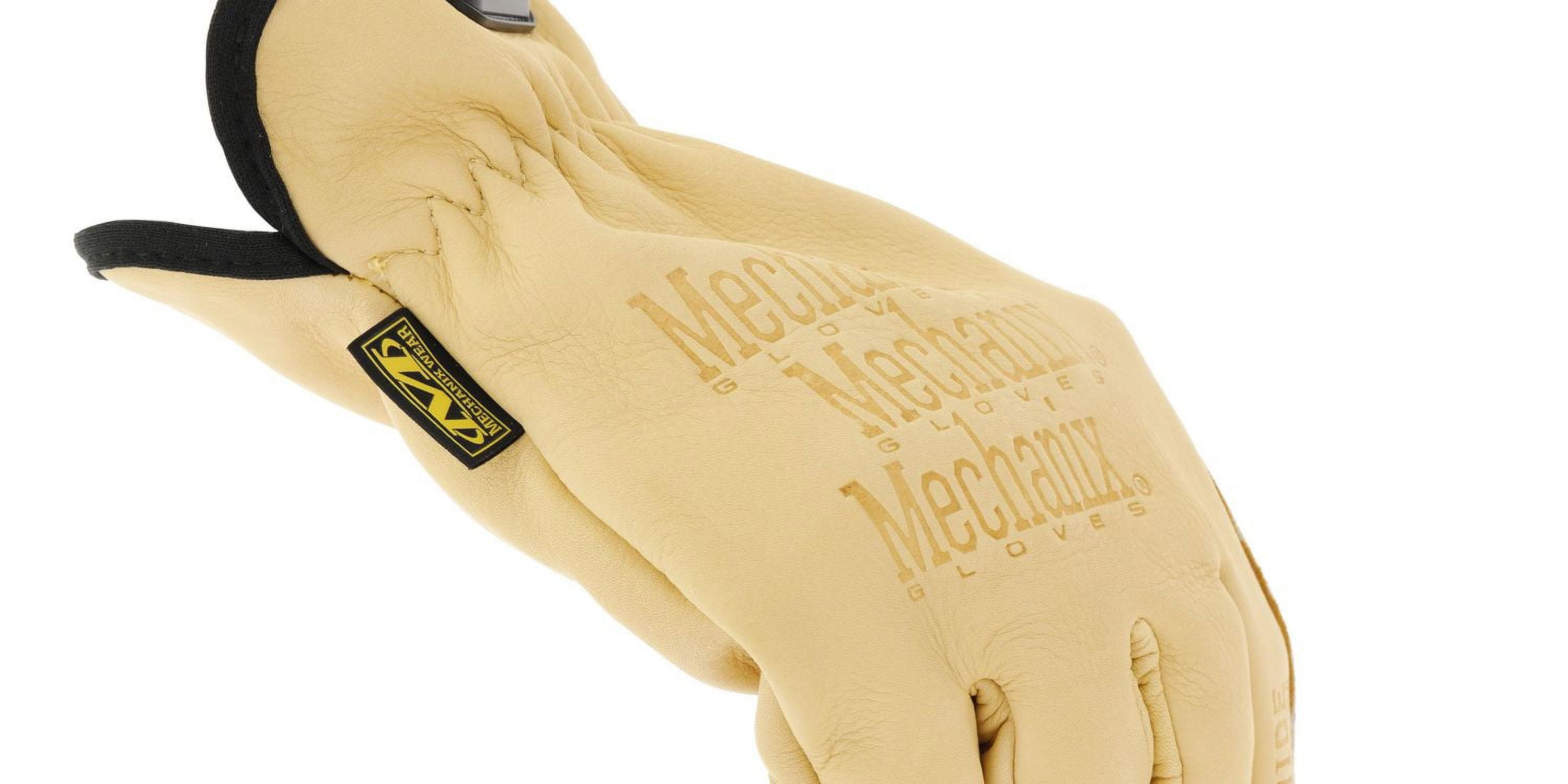Mechanix Wear DuraHide™ Leather Cow Driver Work Gloves (X-Large, Tan), Water Resistant