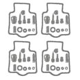 thumbnail image 1 of 4set For Zxr400 1991-1999 Zxr 400 Motorcycle Carburetor Repair Kit, 1 of 5