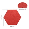 thumbnail image 2 of Unique Bargains Tuile de Tableau d'Affichage Murale Hexagonale Autocollante avec Punaise, Rouge 4 Unités, 2 of 5