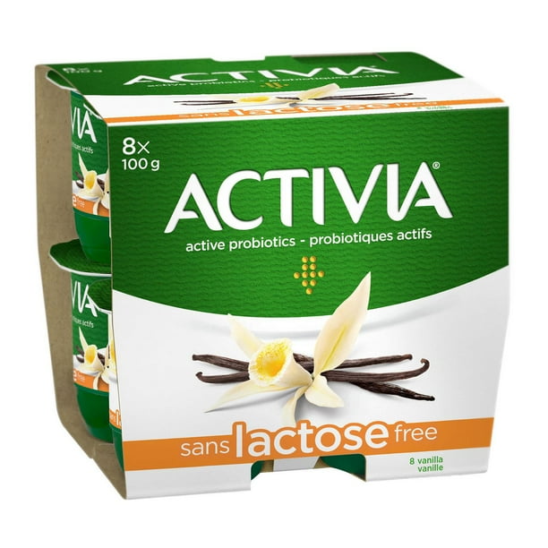 Activia Yogurt with Probiotics, Vanilla Flavour, Lactosefree, 100g