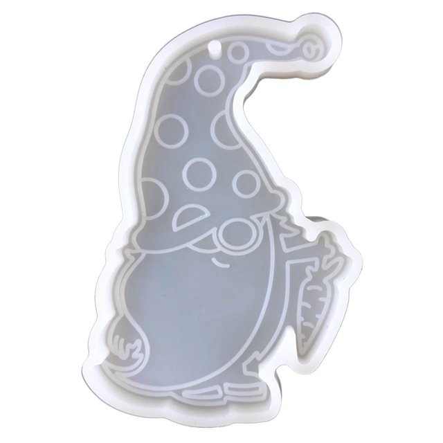 Molde de Silicona para llavero enano de Pascua YONGSHENG 3 piezas color Claro